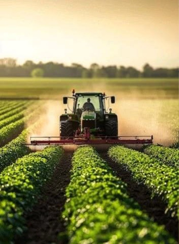 Cargo ship, top view